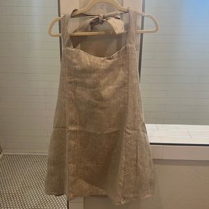 Dissh Willow natural halter mini dress 8